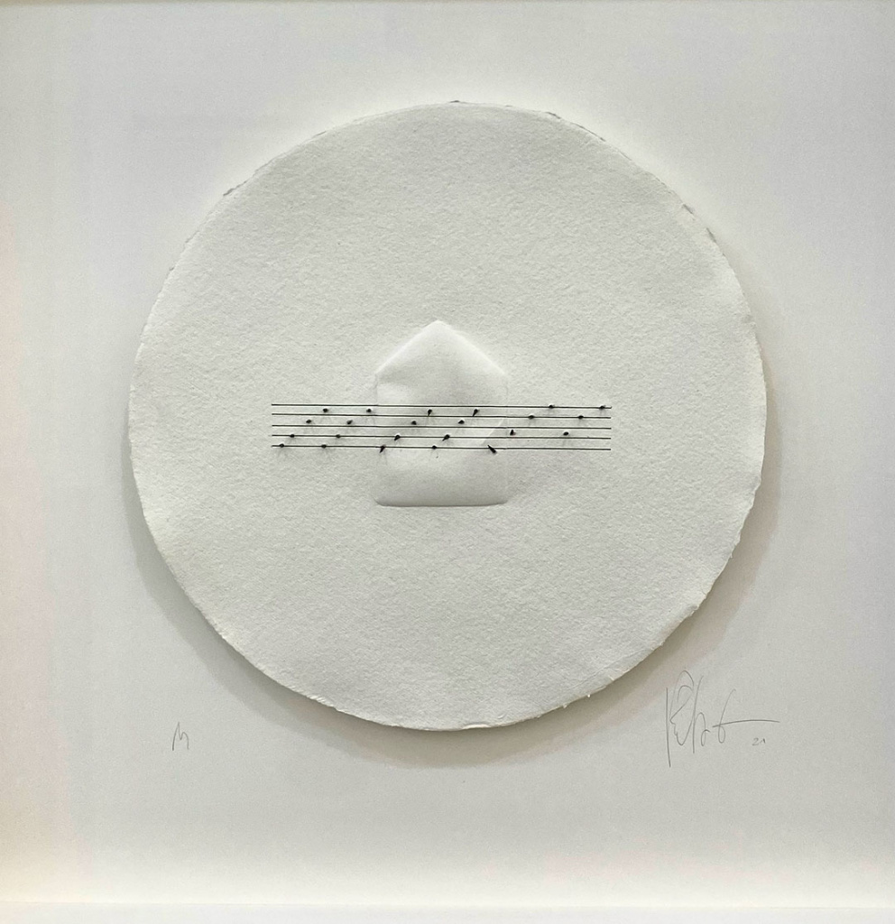 DomuPRELUDIO Grabado gofrado clavos y papel hecho a mano 320 g 40x40 cm / PRELUDE Engraving embossing nails and handmade paper 320 g 40x40 cms Domina - Rosa García1