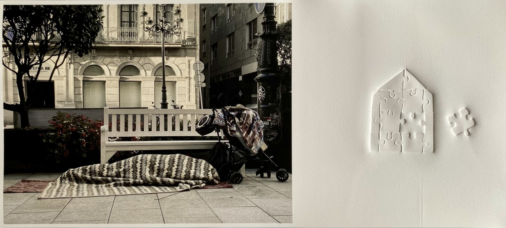 IMPARES 1. Grabado gofrado e imagen digital sobre papel Canson Arches Velin Museum Rag 350g 25x55 cm / Embossed engraving and digital image on Canson Arches Velin Museum Rag paper 350g 25x55 cm