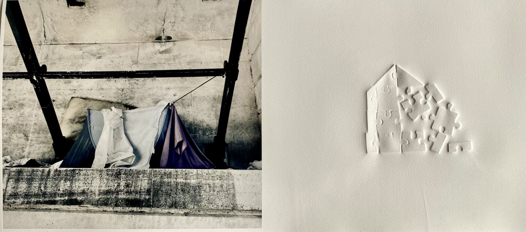 IMPARES 2. Grabado gofrado e imagen digital sobre papel Canson Arches Velin Museum Rag 350g 25x55 cm / Embossed engraving and digital image on Canson Arches Velin Museum Rag paper 350g 25x55 cm