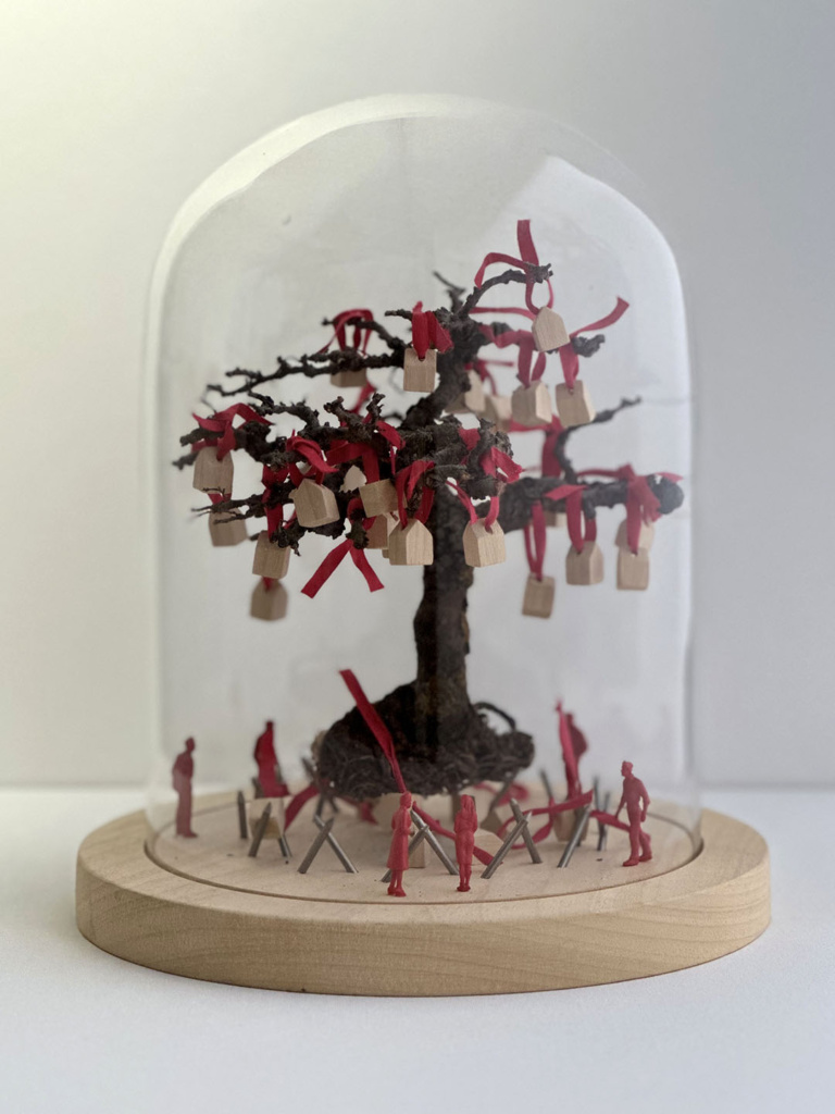 ÁRBOL DE LOS DESEOS Ensamblaje 30x20 cm / TREE OF WISHES Assembly 30x20 cm20