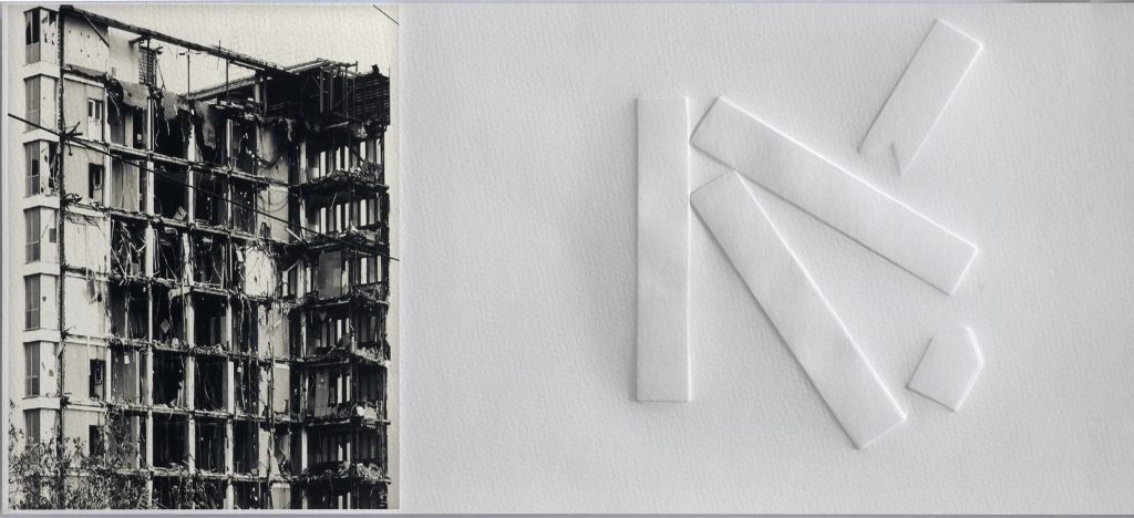 HERIDA Grabado gofrado e imagen digital sobre papel Canson Infinity Velin Museum 350 g 55×24 cm / WOUND Embossed engraving and digital image on Canson Infinity Velin Museum paper 350 g 55×24 cm